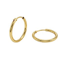 AMOR women's hoop earrings, 375 gold, main image