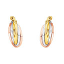 AMOR Ohrring (Creolen) Damen, 375 Gold, Ansicht 3