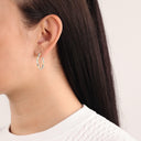 AMOR Ohrring (Creolen) Damen, 375 Gold teil-rhodiniert, Ansicht 2
