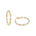 AMOR Ohrring (Creolen) Damen, 375 Gold teil-rhodiniert, Hauptbild