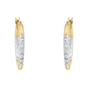 AMOR Ohrring (Creolen) Damen, 375 Gold teil-rhodiniert, Ansicht 3