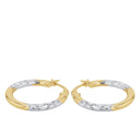 AMOR Ohrring (Creolen) Damen, 375 Gold teil-rhodiniert, Ansicht 4
