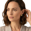 AMOR Ohrring (Creolen) Damen, 375 Gold, am Model