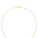 AMOR Halskette Damen, 375 Gold, Zirkonia blau, Verschluss