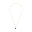 AMOR Halskette Damen, 375 Gold, Motiv Herz, Zirkonia blau, Ansicht 3