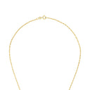 AMOR Halskette Damen, 375 Gold, Motiv Herz, Zirkonia blau, Verschluss
