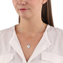 AMOR women's necklace, rhodium-plated 925 sterling silver, view 2