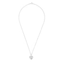 AMOR women's necklace, rhodium-plated 925 sterling silver, view 3