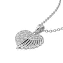 AMOR women's necklace, rhodium-plated 925 sterling silver, view 5