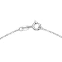 AMOR women's necklace, rhodium-plated 925 sterling silver, clasp