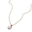 AMOR women's necklace, rose gold-plated 925 sterling silver, view 4