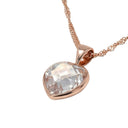 AMOR women's necklace, rose gold-plated 925 sterling silver, view 5