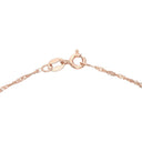 AMOR women's necklace, rose gold-plated 925 sterling silver, clasp