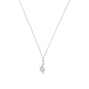 AMOR Halskette Damen, 925 Silber rhodiniert, Motiv Notenschlüssel, Zirkonia weiß, Hauptbild