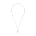 AMOR Halskette Damen, 925 Silber rhodiniert, Motiv Kreuz, Zirkonia weiß, Ansicht 3