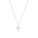 AMOR Halskette Damen, 925 Silber rhodiniert, Motiv Kreuz, Zirkonia weiß, Hauptbild