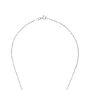 AMOR Halskette Damen, 925 Silber rhodiniert, Motiv Kreuz, Zirkonia weiß, Verschluss