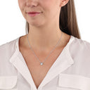 AMOR women's necklace, rhodium-plated 925 sterling silver, view 2