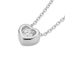 AMOR women's necklace, rhodium-plated 925 sterling silver, view 5