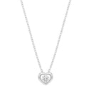 AMOR women's necklace, rhodium-plated 925 sterling silver, main image