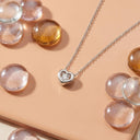 AMOR women's necklace, rhodium-plated 925 sterling silver, view 7