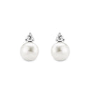 AMOR Ohrring (Ohrstecker) Damen, 925 Silber rhodiniert, Zirkonia weiß, Ansicht 2