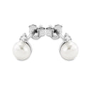 AMOR Ohrring (Ohrstecker) Damen, 925 Silber rhodiniert, Zirkonia weiß, Ansicht 3