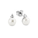 AMOR Ohrring (Ohrstecker) Damen, 925 Silber rhodiniert, Zirkonia weiß, Hauptbild