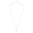 AMOR women's necklace, rhodium-plated 925 sterling silver, view 3