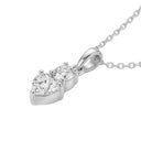 AMOR women's necklace, rhodium-plated 925 sterling silver, view 5