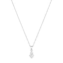 AMOR women's necklace, rhodium-plated 925 sterling silver, main image
