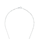 AMOR women's necklace, rhodium-plated 925 sterling silver, clasp