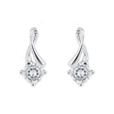 AMOR Ohrring (Ohrstecker) Damen, 925 Silber rhodiniert, Zirkonia weiß, Ansicht 3