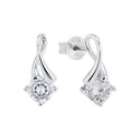 AMOR Ohrring (Ohrstecker) Damen, 925 Silber rhodiniert, Zirkonia weiß, Hauptbild