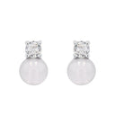 AMOR Ohrring (Ohrstecker) Damen, 925 Silber rhodiniert, Zirkonia weiß, Ansicht 3