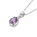 AMOR women's necklace, rhodium-plated 925 sterling silver, view 5