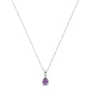 AMOR women's necklace, rhodium-plated 925 sterling silver, main image
