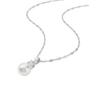 AMOR women's necklace, rhodium-plated 925 sterling silver, view 4