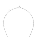 AMOR women's necklace, rhodium-plated 925 sterling silver, clasp