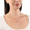 AMOR Halskette Damen, 925 Silber rosé vergoldet, Motiv Infinity, Zirkonia weiß, Ansicht 3