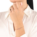 AMOR Armband Damen, 925 Silber rosé vergoldet, Motiv Infinity, Zirkonia weiß, Ansicht 2