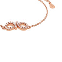 AMOR Armband Damen, 925 Silber rosé vergoldet, Motiv Infinity, Zirkonia weiß, Ansicht 3