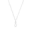 AMOR Halskette Damen, 925 Silber rhodiniert, Motiv Infinity, Zirkonia weiß, Hauptbild