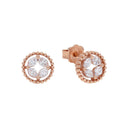AMOR Ohrring (Ohrstecker) Damen, 925 Silber rosé vergoldet, Zirkonia weiß, Hauptbild