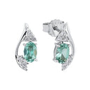 AMOR Ohrring (Ohrstecker) Damen, 925 Silber rhodiniert, Zirkonia weiß, Hauptbild
