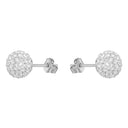 AMOR Ohrring (Ohrstecker) Damen, 925 Silber rhodiniert, Kristallglas weiß, Ansicht 5