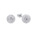 AMOR Ohrring (Ohrstecker) Damen, 925 Silber rhodiniert, Kristallglas weiß, Hauptbild