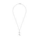 AMOR Halskette Damen, 925 Silber rhodiniert, Motiv Blume, Ansicht 3