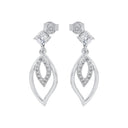 AMOR Ohrring (Ohrhänger) Damen, 925 Silber rhodiniert, Zirkonia weiß, Ansicht 4