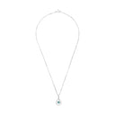 AMOR Collier Damen, 925 Silber rhodiniert, Motiv Blume, Ansicht 3